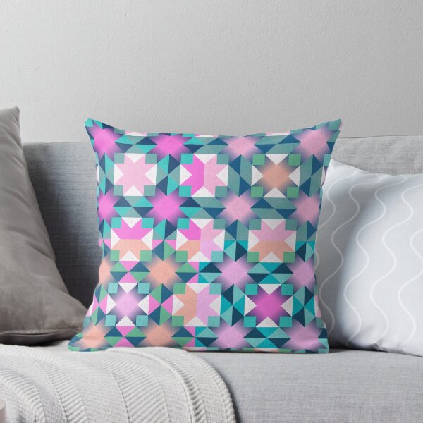 Item preview, Girly pink and violet patchwork designed and sold by pakanta.