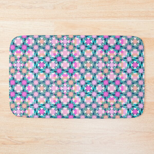 Item preview, Girly pink and violet patchwork designed and sold by pakanta.