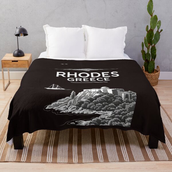 Item preview, A Vintage Travel Art of Rhodes - Greece  designed and sold by GoodOldVintage.
