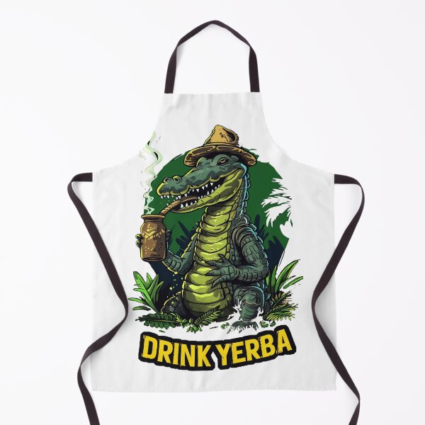Item preview, Chill Crocodile Drinking Yerba Mate Design designed and sold by flamini.