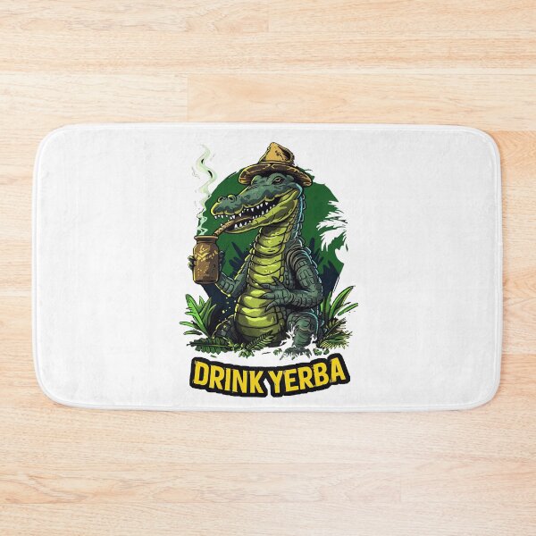 Item preview, Chill Crocodile Drinking Yerba Mate Design designed and sold by flamini.