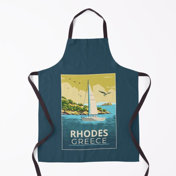 Item preview, A Vintage Travel Art of Rhodes - Greece designed and sold by GoodOldVintage.
