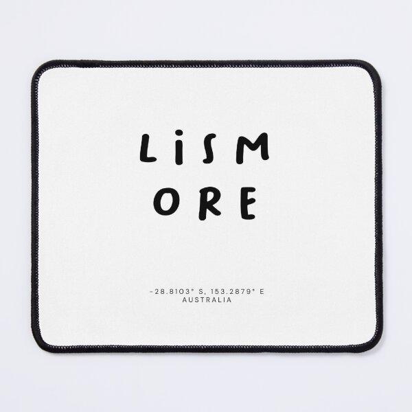 Item preview, Lismore | Typography Design | Design Map Coordinates designed and sold by RM-Journey.