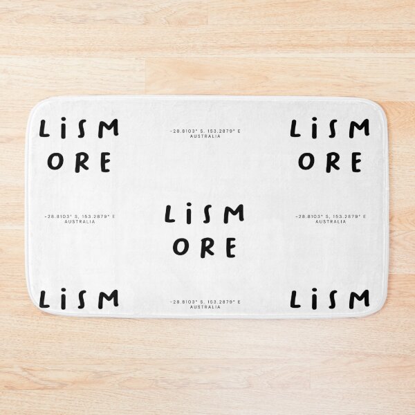Item preview, Lismore | Typography Design | Design Map Coordinates designed and sold by RM-Journey.