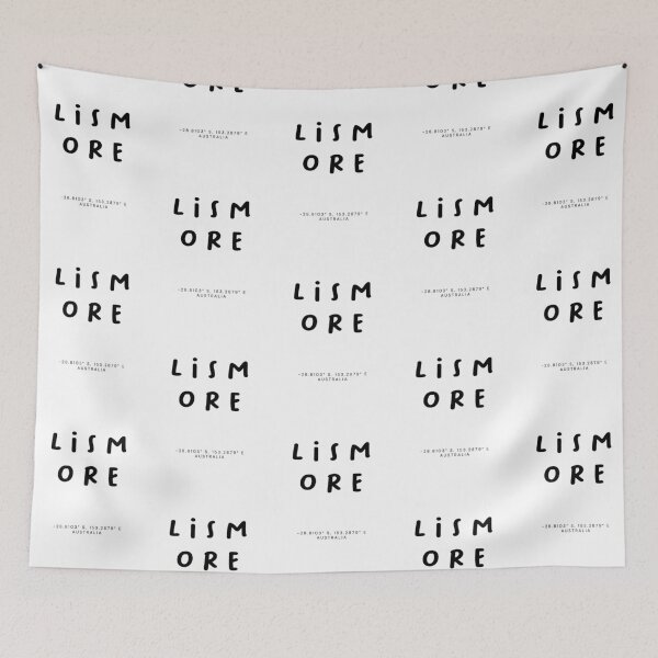 Item preview, Lismore | Typography Design | Design Map Coordinates designed and sold by RM-Journey.