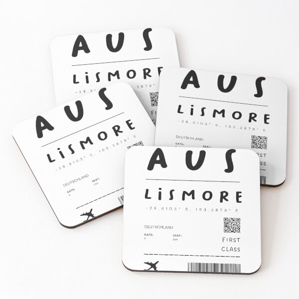 Item preview, Lismore | Plane Ticket Design | Traveling | Tourists designed and sold by RM-Journey.