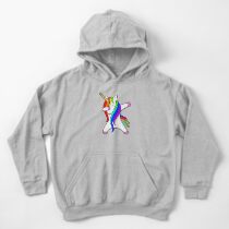 Lustige eintauchende Unicorn-Tanz-Einhörner-Tupfen Kinder Hoodie