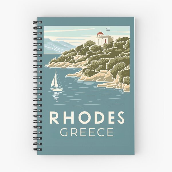 Item preview, A Vintage Travel Art of Rhodes - Greece  designed and sold by GoodOldVintage.
