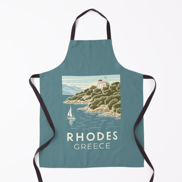 Item preview, A Vintage Travel Art of Rhodes - Greece designed and sold by GoodOldVintage.