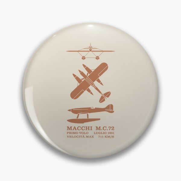 Item preview, Macchi M.C.72 Italian Floatplane Silhouettes Infographic designed and sold by MilitaryMart.