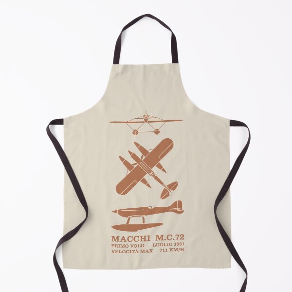 Item preview, Macchi M.C.72 Italian Floatplane Silhouettes Infographic designed and sold by MilitaryMart.