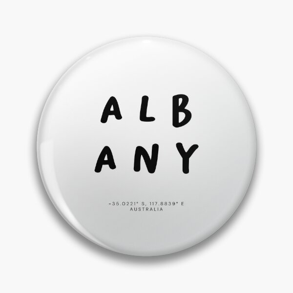 Artikelvorschau, Albany | Typografie-Design | Design-Kartenkoordinaten entworfen und verkauft von RM-Journey.