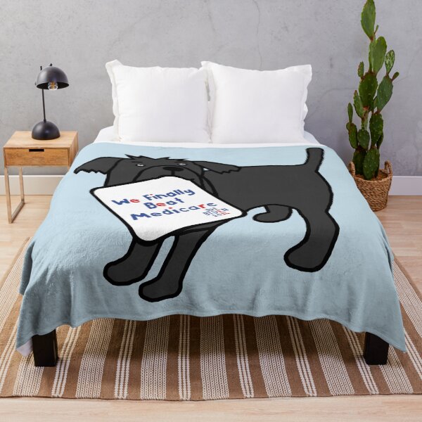 Item preview, Dog with We Finally Beat Medicare Joe Biden 2024 Sign designed and sold by ellenhenry.