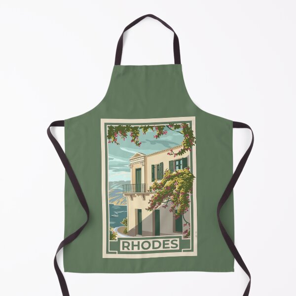 Item preview, A Vintage Travel Art of Rhodes - Greece designed and sold by GoodOldVintage.