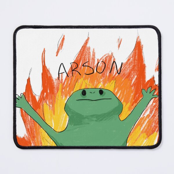 Item preview, Arson frog designed and sold by Raccoondoodles.