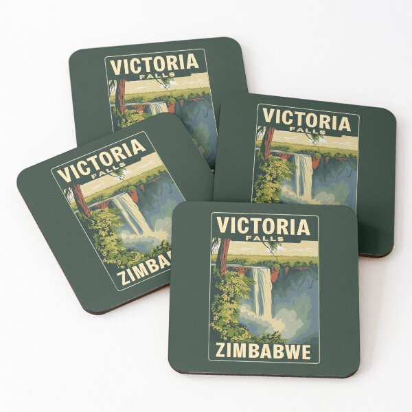 Item preview, A Vintage Travel Illustration of the Victoria Falls - Zimbabwe designed and sold by GoodOldVintage.