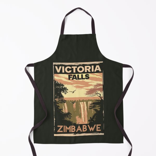 Item preview, A Vintage Travel Illustration of the Victoria Falls - Zimbabwe designed and sold by GoodOldVintage.