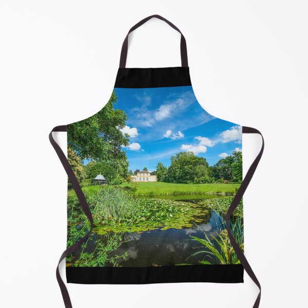 Item preview, Darmstadt: Picturesque view of the castle in the Prince Emil Garden with water lily pond designed and sold by pixxelmixx.