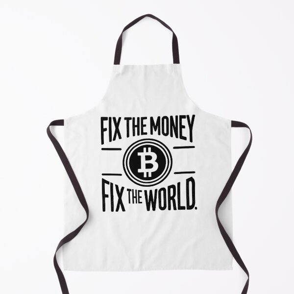 Artikelvorschau, Repariere das Geld, repariere die Welt, Bitcoin Crypto Design entworfen und verkauft von NoCompetition.