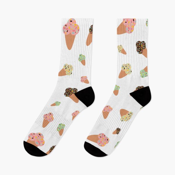 Item preview, Summer Pastel Ice Cream Cone Pattern designed and sold by rainbowchaseart.