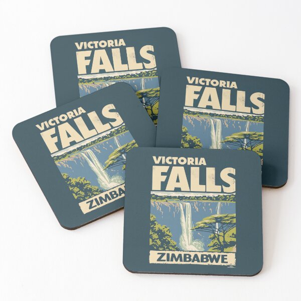 Item preview, A Vintage Travel Illustration of the Victoria Falls - Zimbabwe designed and sold by GoodOldVintage.