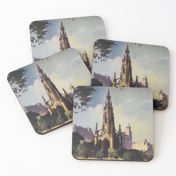 Item preview, Edinburgh, Scotland - Vintage Railway Travel Poster - 1950s designed and sold by BASlade93.