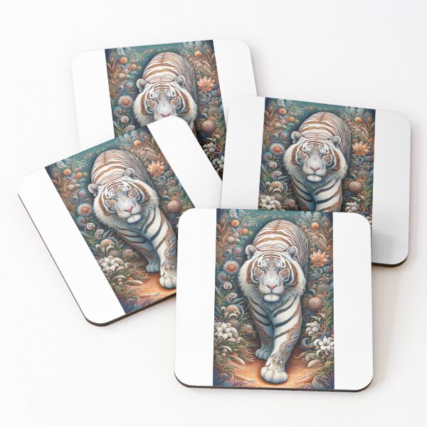 Item preview, Mystical white tiger  designed and sold by FusiTink.