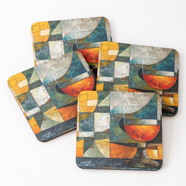 Item preview, Abstract Drink - Cubism designed and sold by KootenayDesigns.