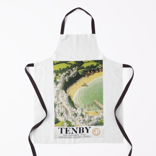 Item preview, Tenby, Wales - Vintage Railway Travel Poster - 1946 designed and sold by BASlade93.