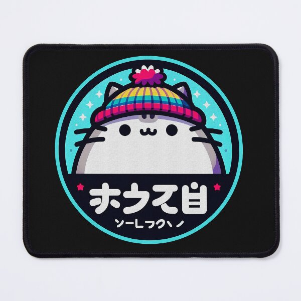 Item preview, Adorable White Cat in Colorful Hat designed and sold by GALUMARKET.