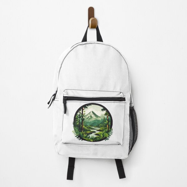 Item preview, Circular Mountain Forest Jungle Landscape 4 designed and sold by Tom-Johnson.