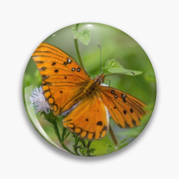 Item preview, Gulf Fritillary on Blue Mistflower designed and sold by Debra Martz.