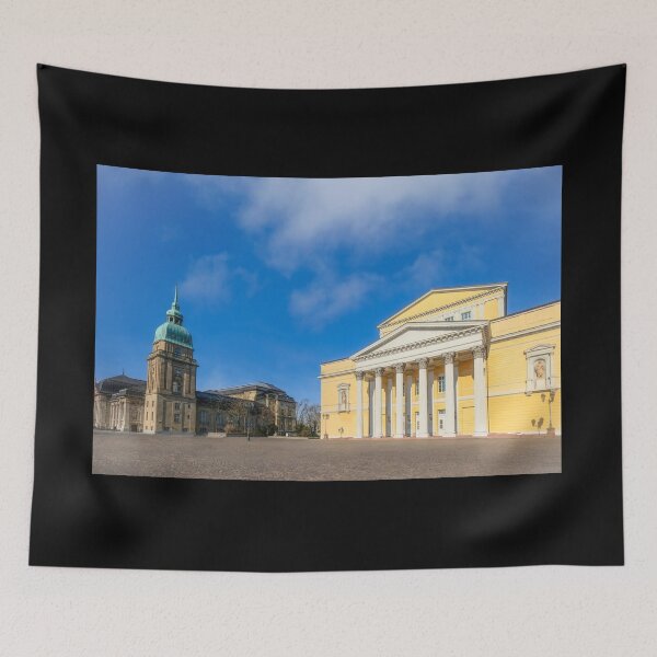 Item preview, Darmstadt: Karolinenplatz with the Hessian State Museum and State Archives designed and sold by pixxelmixx.
