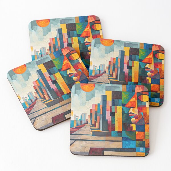 Item preview, Boardwalk - Cubism designed and sold by KootenayDesigns.