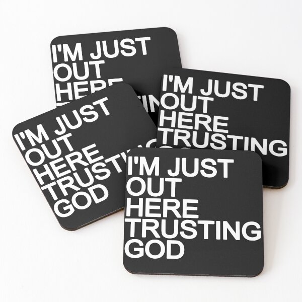 Item preview, I'm just here trusting God  designed and sold by THELOSTHOUSE.