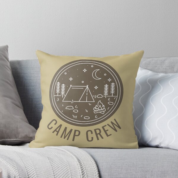 Camp Crew Throw Pillow