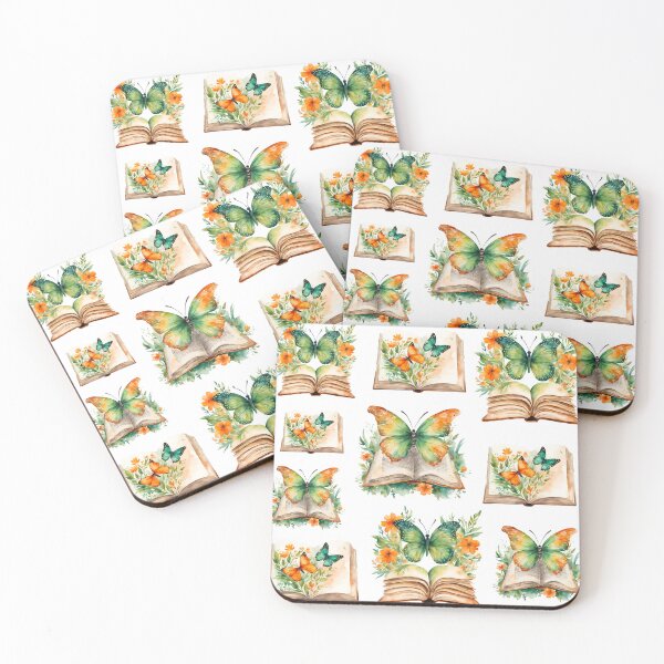 Item preview, Butterfly Floral Boho Aquarelle Book Pattern 1 designed and sold by Tom-Johnson.