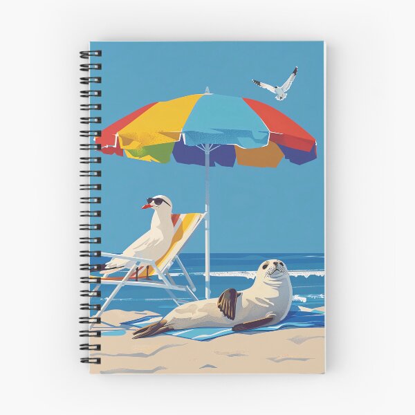 Item preview, Seal and Seagull at the beach designed and sold by Brendon987.