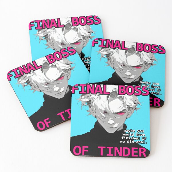 Item preview, final boss of tinder: male version designed and sold by poeticboredom.