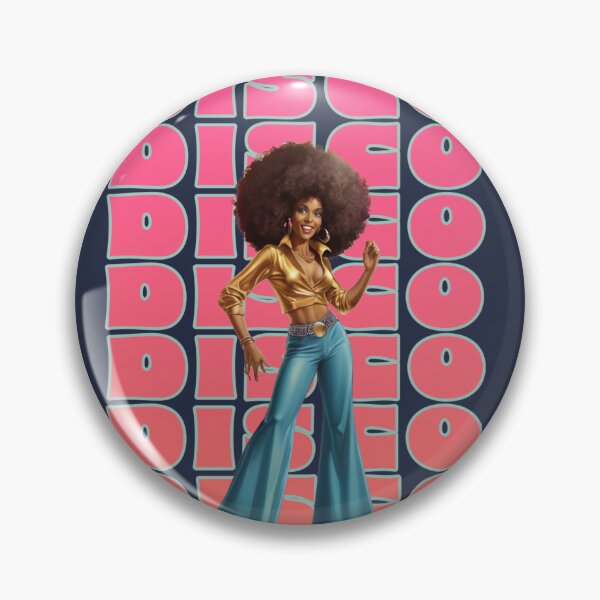 Item preview, DISCO DANCER RETRO VINTAGE AFRO WOMAN designed and sold by La Loca.