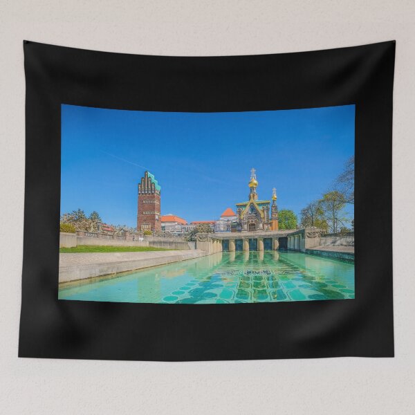 Item preview, Darmstadt: UNESCO World Heritage Mathildenhöhe Artists’ Colony with Wedding Tower, Water Basin and Russian Chapel designed and sold by pixxelmixx.