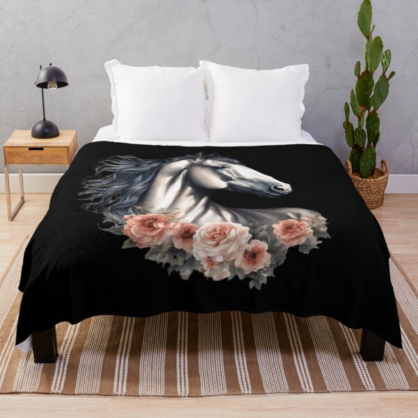 Item preview, Horse with a floral motif designed and sold by Aquillashop.