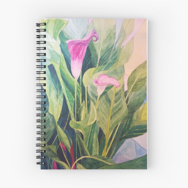 Item preview, Pink Calla lilies watercolour painting  designed and sold by esvb.