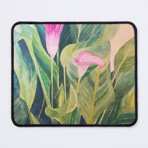 Item preview, Pink Calla lilies watercolour painting  designed and sold by esvb.
