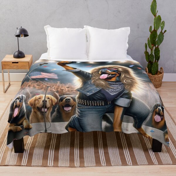 Item preview, Rottweiler Rock Star Patriotic Concert designed and sold by TheDogOnIt.
