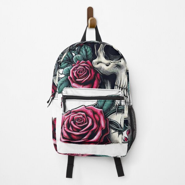 Item preview, Vintage skull with roses and thorns designed and sold by Kreshos.