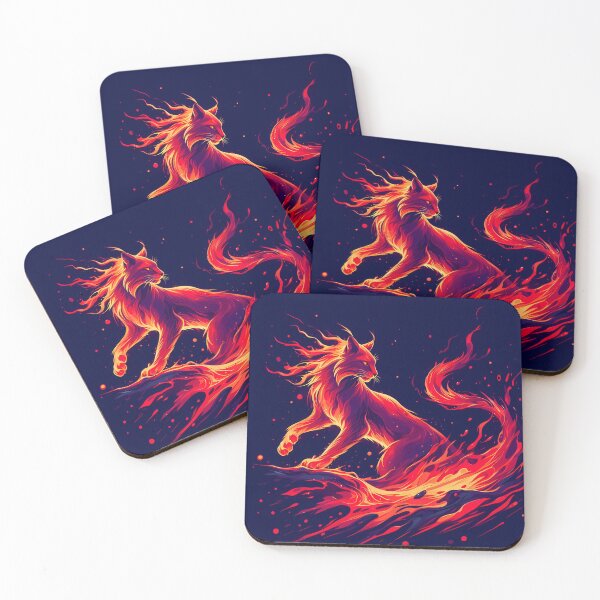 Item preview, Lava Fire Lynx, Ai Generated Art  designed and sold by ACC .