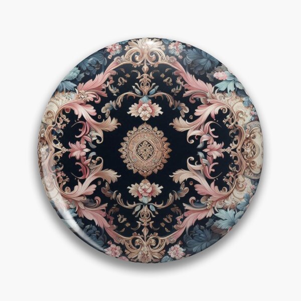 Item preview, Midnight Blue & Pink Rococo designed and sold by DesignsByPrnces.