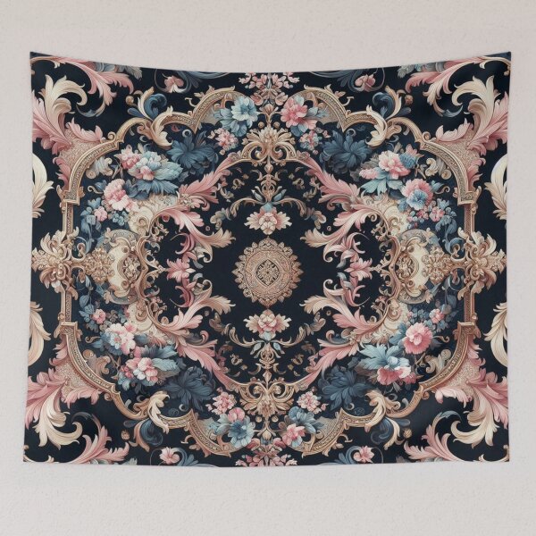 Item preview, Midnight Blue & Pink Rococo designed and sold by DesignsByPrnces.