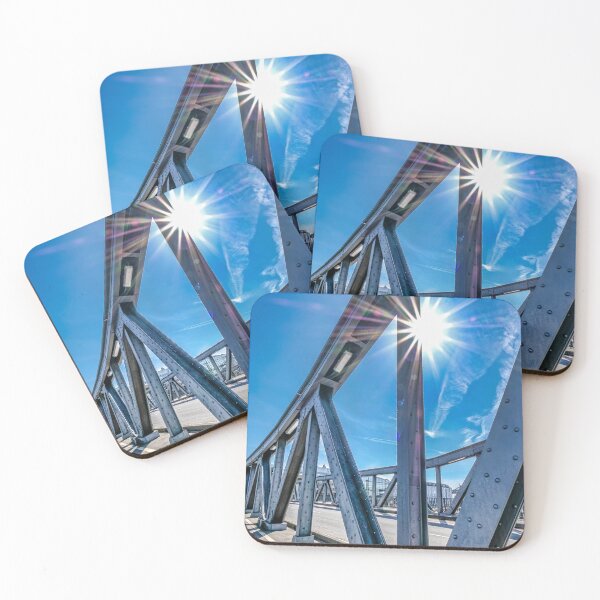 Item preview, Darmstadt: Dornheimer Weg steel bridge with water tower designed and sold by pixxelmixx.